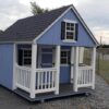 Amish Built Blue Playhouse Shed 8'x12' w/ Ladder & Loft