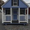 Amish Built Blue Playhouse Shed 8'x12' w/ Ladder & Loft - Image 3