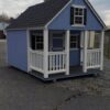 Amish Built Blue Playhouse Shed 8'x12' w/ Ladder & Loft - Image 5