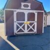 Preowned 12’x28’ Lofted Barn w/ Center Porch, 2 Lofts, 2 Windows, Stained & Metal Roof - Image 4
