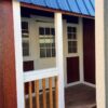 Preowned 12’x28’ Lofted Barn w/ Center Porch, 2 Lofts, 2 Windows, Stained & Metal Roof - Image 3